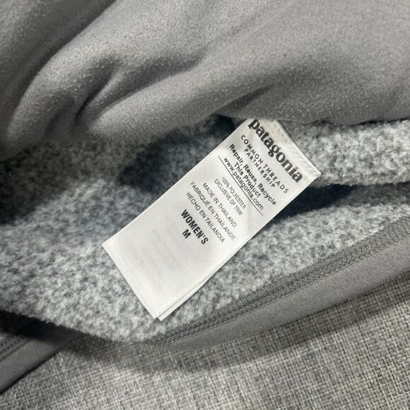 Patagonia Womens Better Sweater Size M Century Gray Fleece Full Zip Jacket 25542 - Picture 10 of 16